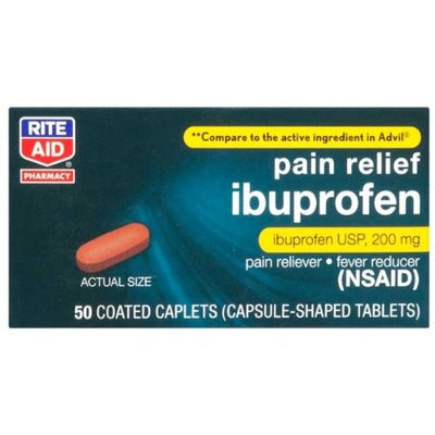Rite Aid Ibuprofen, Coated 50 Tablets