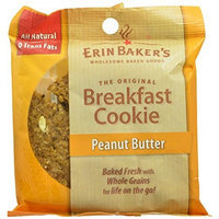 Erin Baker's Breakfast Cookies Peanut Butter, 3-Ounce Individually Wrapped Cookies (Pack of 12)