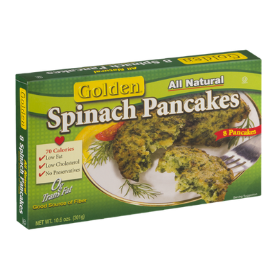 Golden Spinach Pancakes - 8 CT