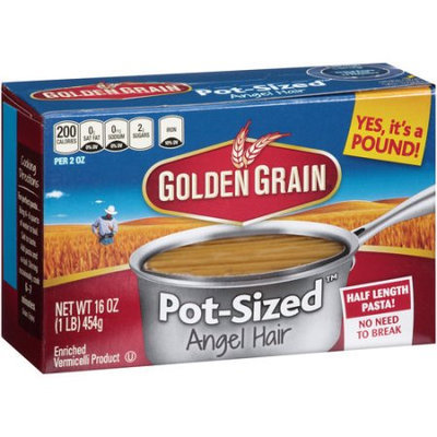 Generic Golden Grain Pot-SizedAngel Hair Pasta, 16 oz