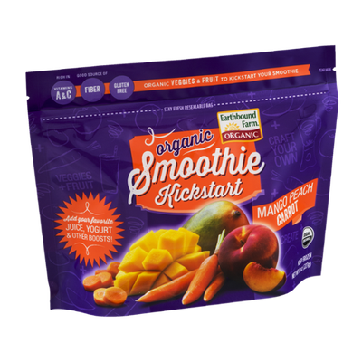 Earthbound Farm Organic Smoothie Kickstart Mango Peach Carrot