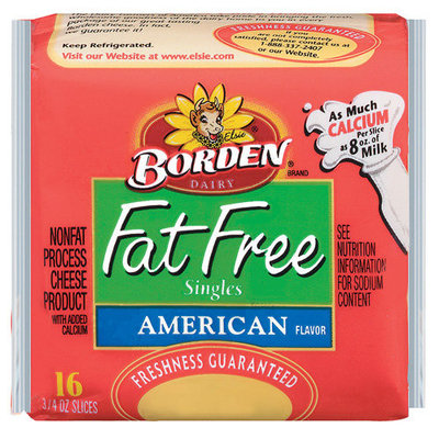 Borden Singles Fat Free American Cheese, 16 ct
