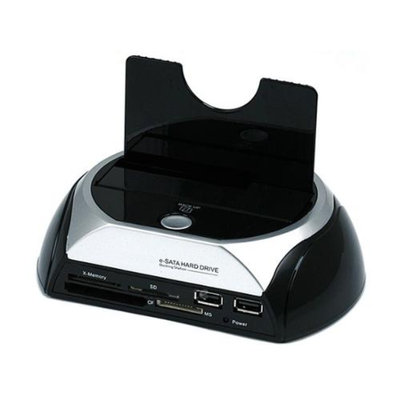 Monoprice SATA HDD Docking Station w/ Card Reader & 2 Port USB Hub (USB+E-SATA)