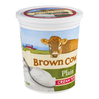 Brown Cow Plain Cream Top Yogurt