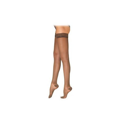 Sigvaris EverSheer 781NMLW36 15-20 Mmhg Closed Toe Medium Long Thigh Hosiery For Women Suntan