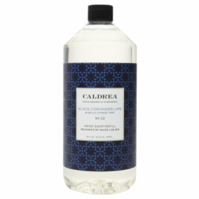 Caldrea Hand Soap Liquid Refill, Black Coriander Lime, 32 fl oz