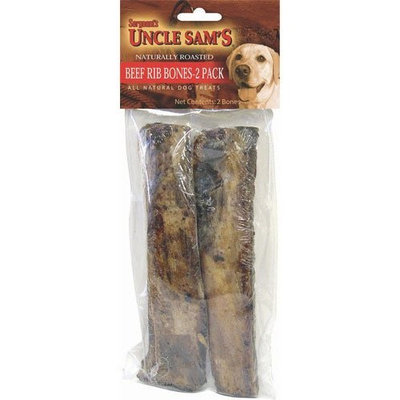 Uncle Sam's Beef Rib Bone Dog Treat (2-Pack)