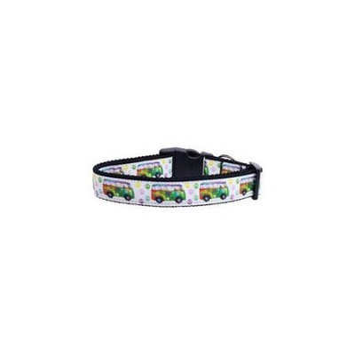 Ahi Peace Bus Ribbon Dog Collars Medium