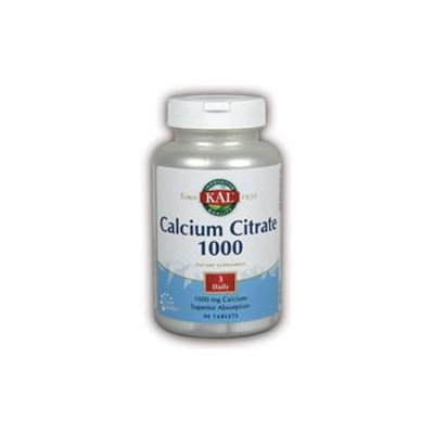 KAL Calcium Citrate 1000 MG - 90 Tablets - Calcium