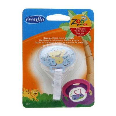 Evenflo Zoo Friends Pacifier Clip, 1 ea