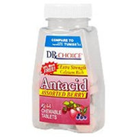 Dr. Choice Antacid Tropical Fruit Chewable Tablets, 132 Count