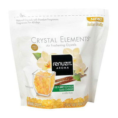Renuzit Crystal Elements Air Freshening Crystals 2 PackAmber Vanilla