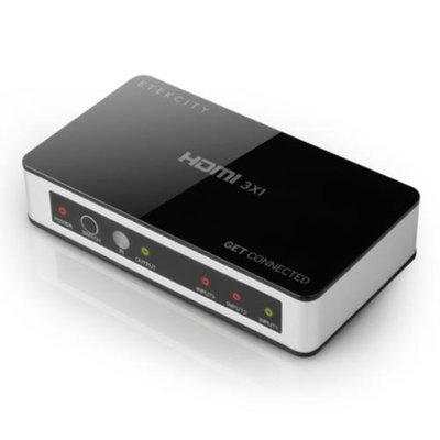 Etekcity 4K x 2K 3 Port High Speed HDMI Switch With IR wireless Remote and power adapter Supports PIP 3D Xbox/PS 1080P