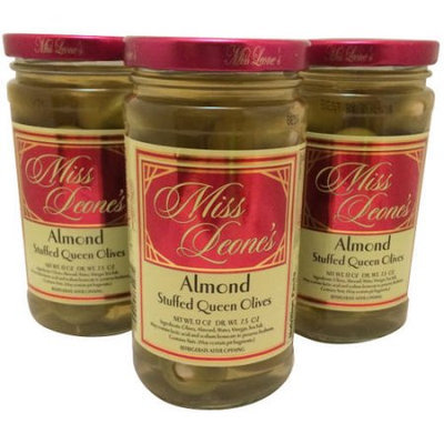 Generic Miss Leone's Almond Stuffed Queen Olives, 12 oz, 3 count