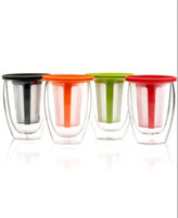 Bodum Pavina 12 Oz. Double Walled Tea for One Glass with Infuser