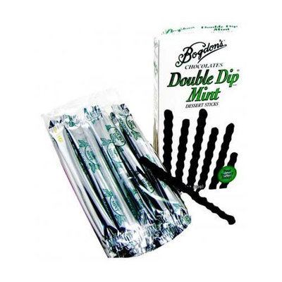 Bogdon's Reception Sticks - Double Dip Mint/Peppermint Chocolate, Green Box, 2.625 oz, 1 count