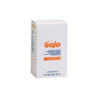 GOJO NATURAL ORANGE Pumice Hand Cleaner Refill, Citrus Scent, 2000 mL, 4/Carton