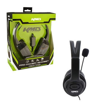 KMD Live Chat Headset With microphone For Microsoft Xbox 360 Black Large