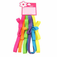 Girls' Neon Elastic Headwraps