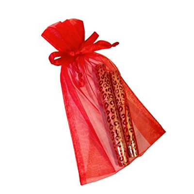 Flamingo 3D Fiber Lashes Mascara, Brush On Eyelash Extensions in 60 Seconds, Wrapped in a Beautiful Red Organza Gift Bag
