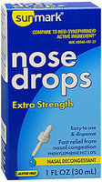 Sunmark Decongestant Nose Drops Extra Strength, 1 oz by Sunmark