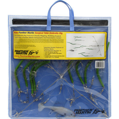 Panther Martin Surgical Tube Umbrella Rig, Green