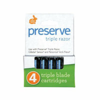 Preserve Products Preserve Triple Blade Refills Case of 6 4 Packs