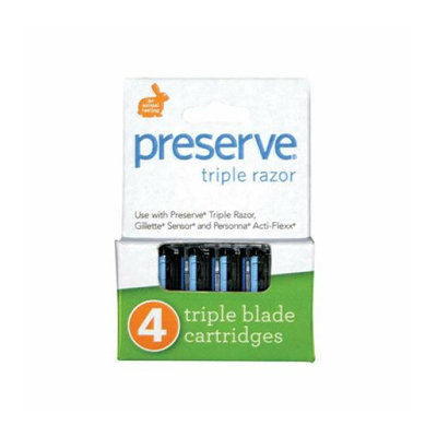 Preserve Products Preserve Triple Blade Refills Case of 6 4 Packs