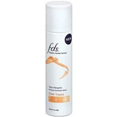 FDS Feminine Deodorant Spray -- Sheer Tropics -- 2 oz.