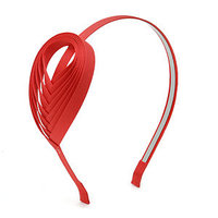 JUKO Headband with woven ribbon accent