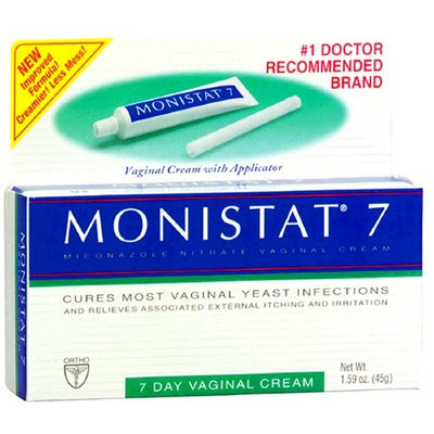 Monistat 7 Vaginal Antifungal Medication with Reusable Applicator, 1.59-Ounce Tubes (Pack of 2)