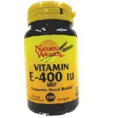 Natural Wealth Vitamin E SFGL 400 IU SYN NAT/WL Size: 100