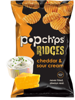 popchips Ridges Cheddar & Sour Cream