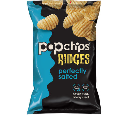 popchips Ridges Perfectly Salted Potato Chips