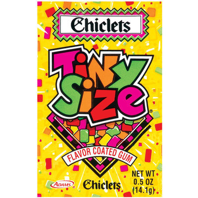Chiclets Tiny Size Flavor Coated Gum .5 Oz Packet