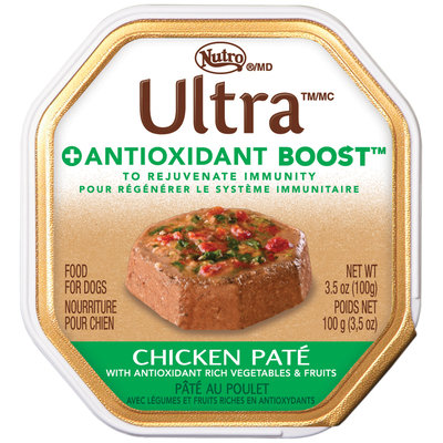 Nutro® Ultra™ + Antioxidant Boost™ Chicken Pate Dog Food 3.5 oz. Tray