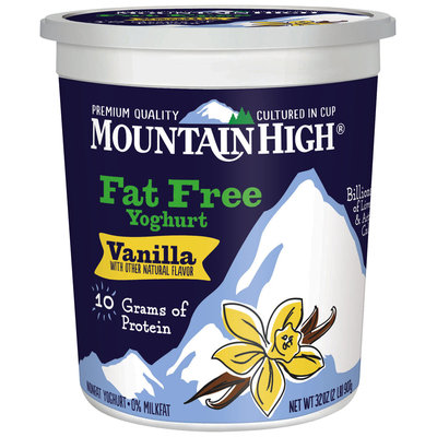 Mountain High® Vanilla Fat Free Yoghurt 32 oz. Tub