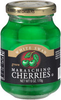 White Swan® Green Maraschino Cherries 6 oz. Jar