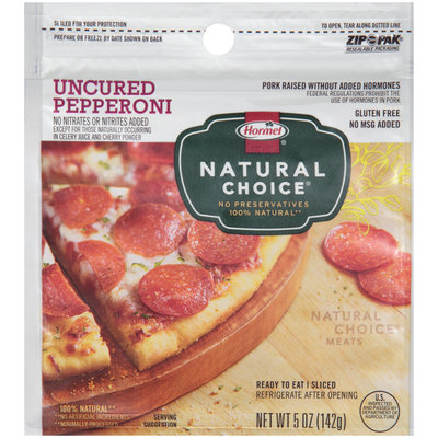 Hormel® Natural Choice® Uncured Pepperoni 5 oz. Zip–Pak®