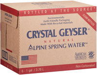 Crystal Geyser® Natural Alpine Spring Water 6-1 gal. Bottles
