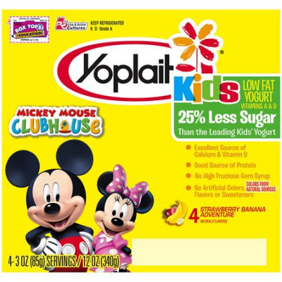 Yoplait® Kids Royal Strawberry Banana Low-fat Yogurt