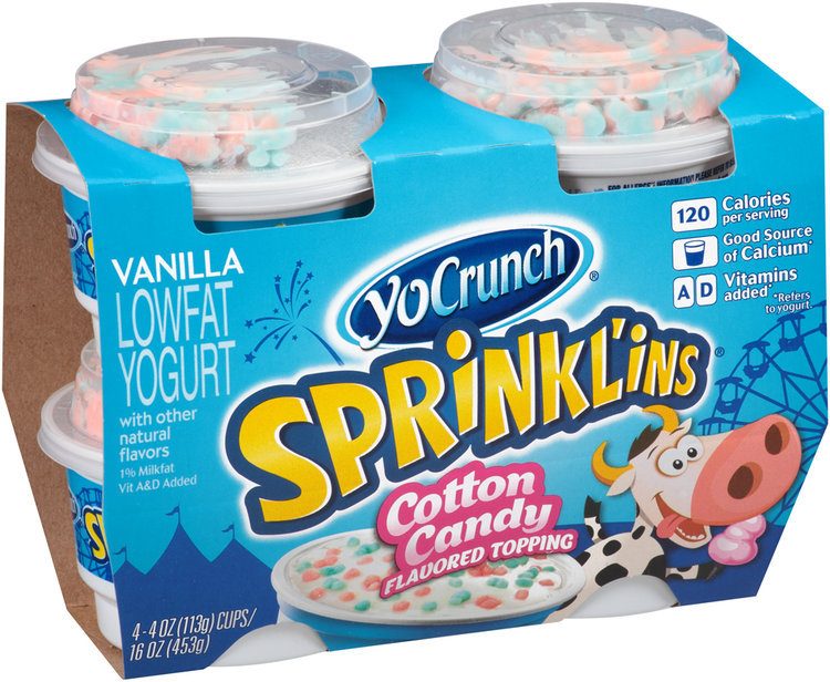 YoCrunch® Sprinkl'ins® Vanilla Lowfat Yogurt with Cotton Candy Flavored