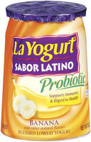 La Yogurt Probiotic Banana Blended Lowfat Yogurt Sabor Latino 6 Oz Cup