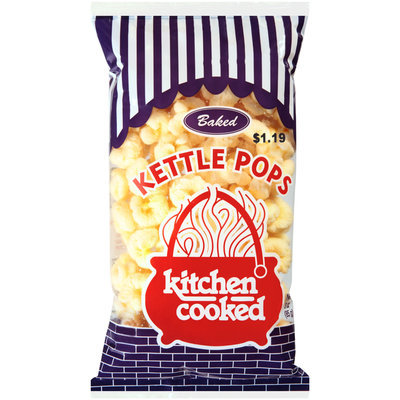 Kitchen Cooked Baked Kettle Pops $1.19 Prepriced 3 oz. Bag
