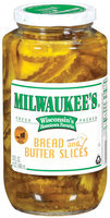 Milwaukee's Bread & Butter Slices Pickles 32 Fl Oz Jar