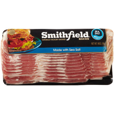 Smithfield® Naturally Hickory Smoked Sea Salt Bacon 16 oz. Pack