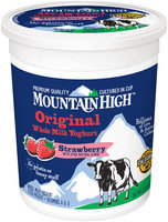 Mountain High™ Strawberry Original Whole Milk Yoghurt 32 oz. Tub