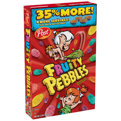 Post® Fruity Pebbles™ Sweetened Rice Cereal 15 oz. Box