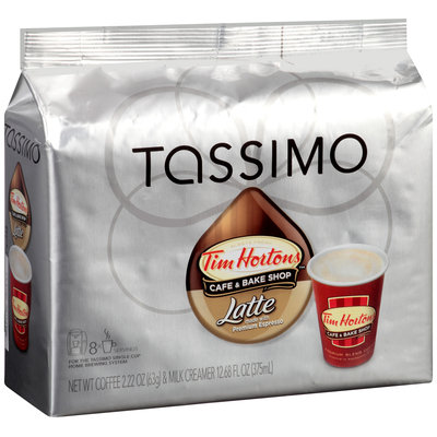 Tassimo Tim Hortons™ Latte T Discs 8 ct. Espresso & 8 ct. Milk Creamer
