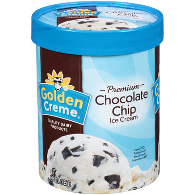 Golden Creme® Premium Chocolate Chip Ice Cream 1.75 qt. Tub
